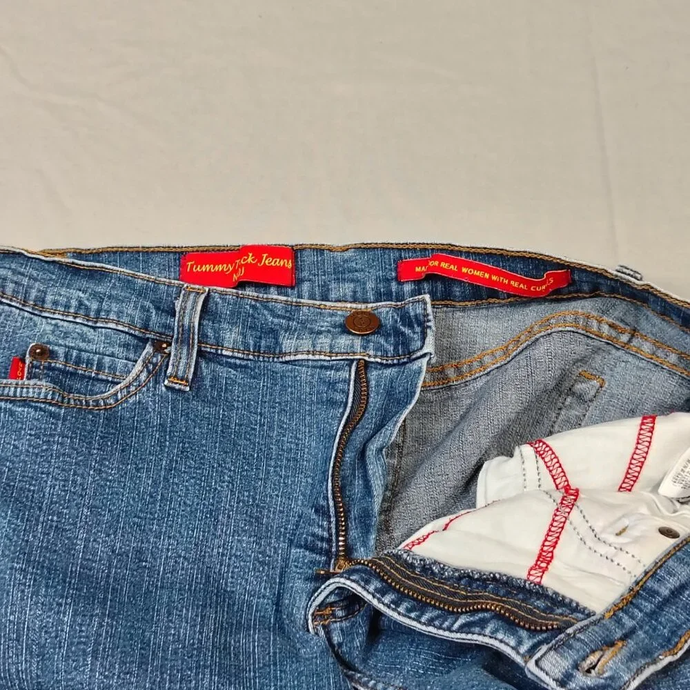 VINTAGE NYDJ Jeans Womens Size 16P (32x30) Tummy Tuck Boot‎ Stretch Made in USA - Picture 12 of 13